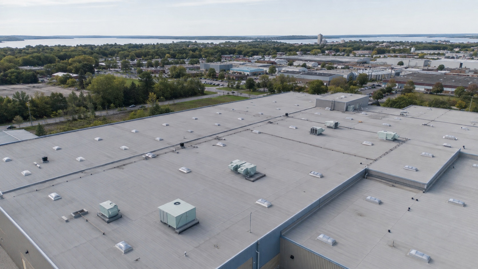 Commercial drone operation at a Canadian site