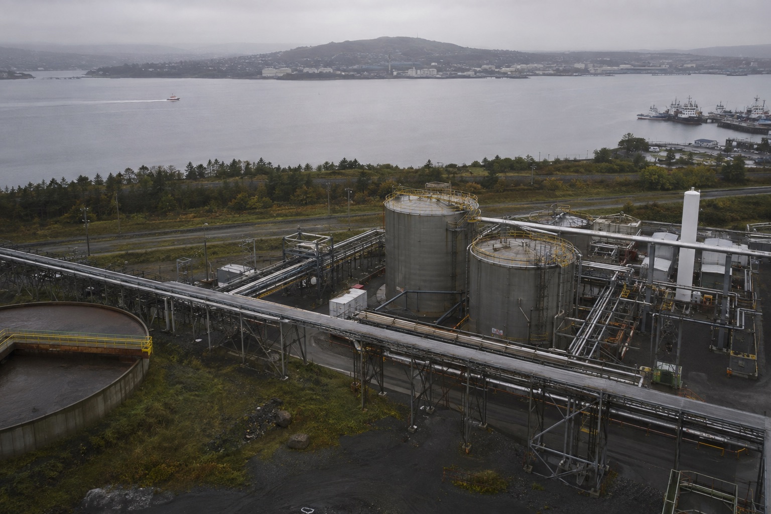 Commercial drone operation at a Canadian site