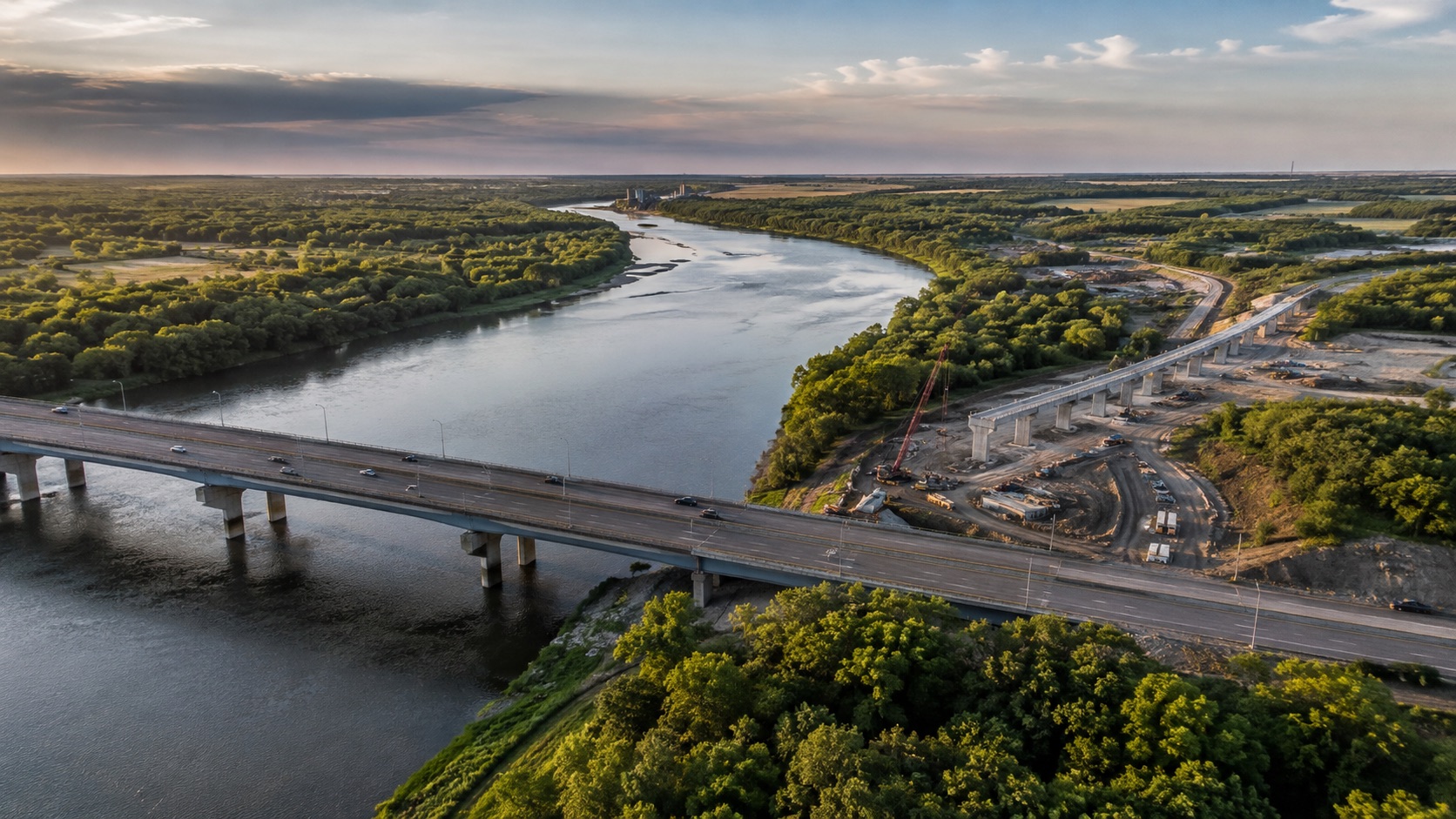 Commercial drone operation at a Canadian site